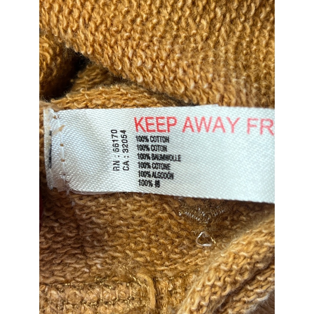 Free People Movement Cropped Pullover Sweatshirt Washed Amber Collared Size M - Picture 5 of 8